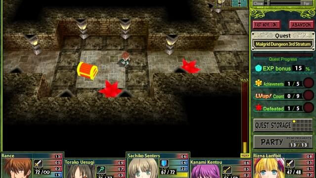 Rance Quest Magnum Gameplay Screenshot