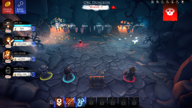 Dungeon Clicker Gameplay Screenshot