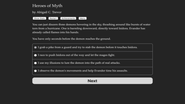 Heroes of Myth Gameplay Screenshot