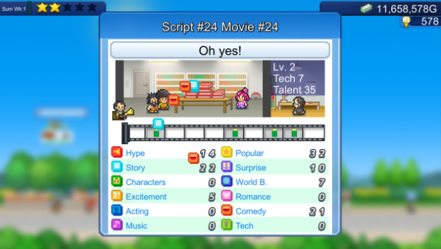 Silver Screen Story Gameplay Screenshot