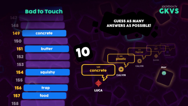 The Jackbox Survey Scramble Gameplay Screenshot